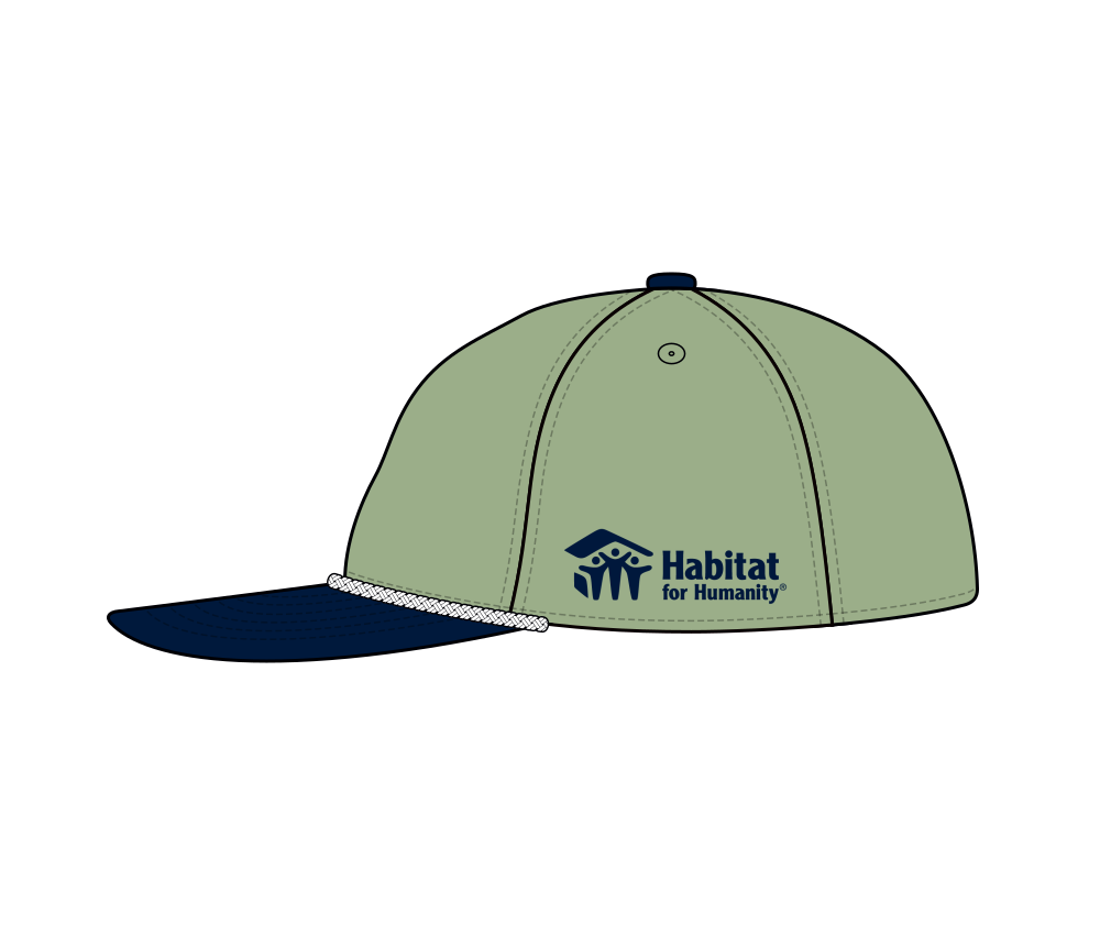 Retro Text Rope Hat