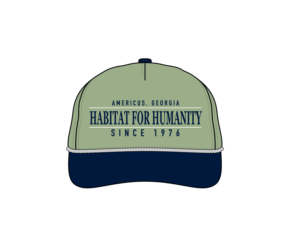 Retro Text Rope Hat