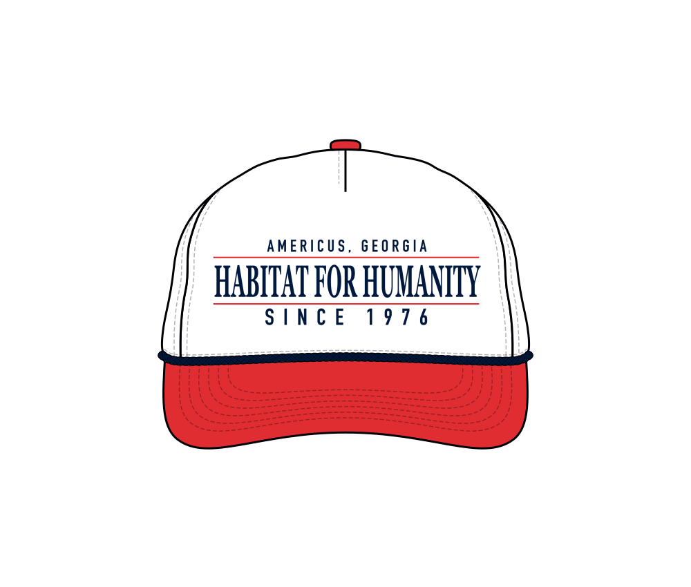 Retro Text Rope Hat